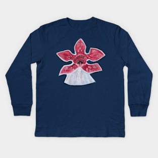 Demogorgon- Stranger Things Kids Long Sleeve T-Shirt